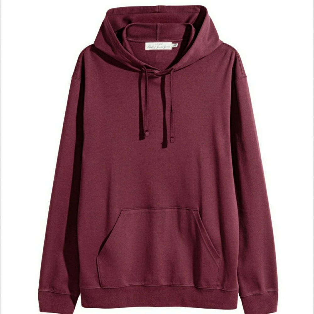 H&M Cotton Jersey Hooded Shirt
